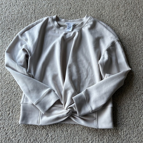 For The Republic Knotted Cream Sweatshirt - Picture 2 of 7